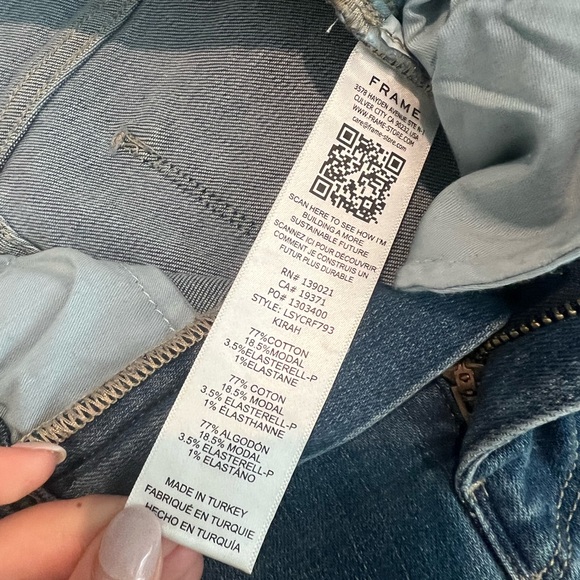 Frame Le Sylvie Crop Jeans, Size 28 - Picture 8 of 9
